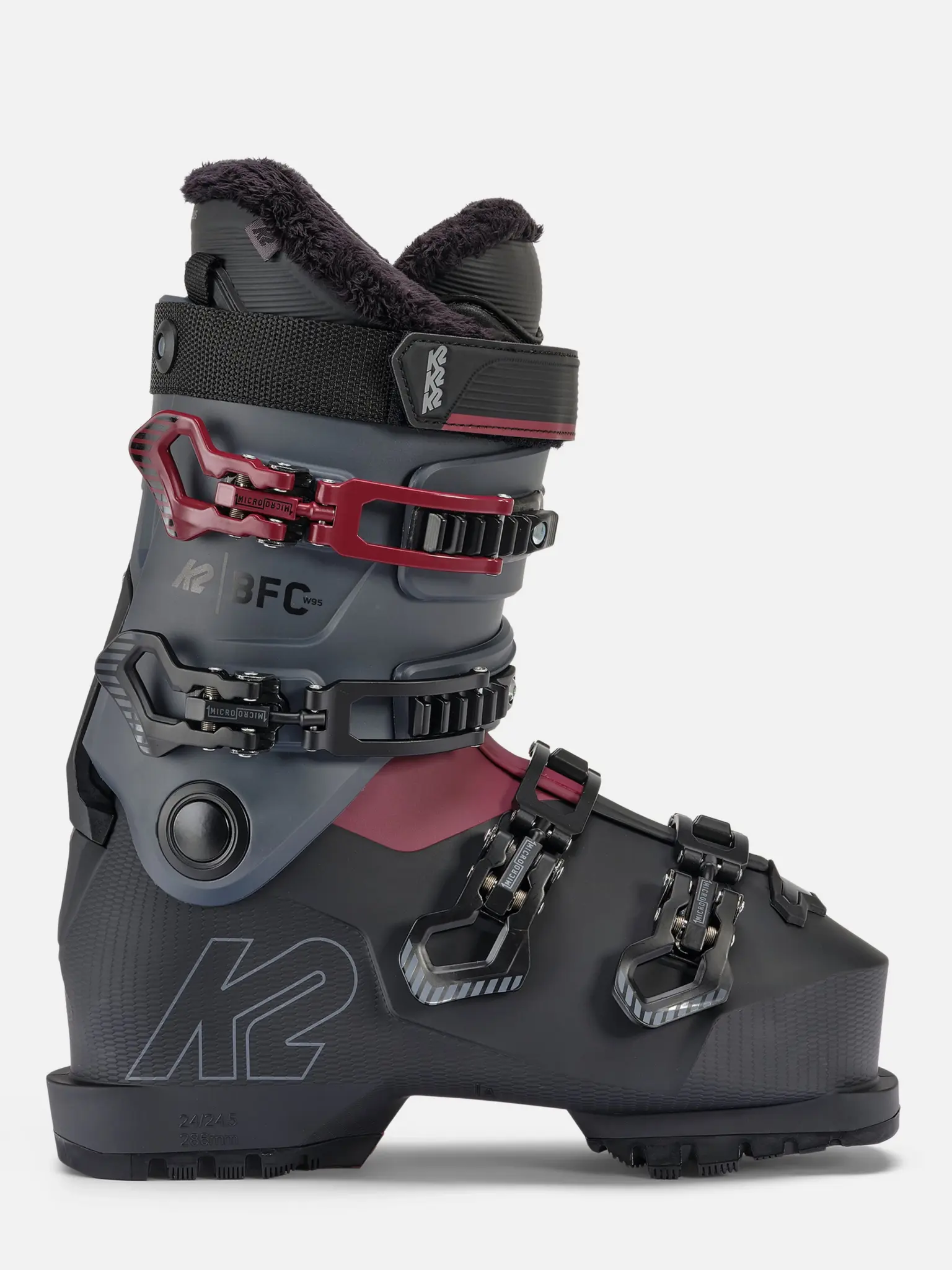 Buty narciarskie K2 BFC 95 W BOA - Bordowe - obrazek 2